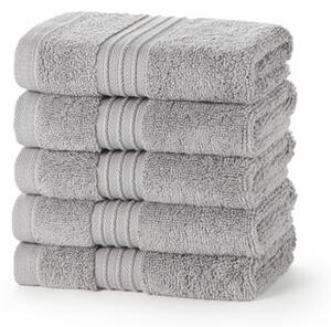 Egyptian Collection 700 gsm Silver Face Cloths - Pack of 12