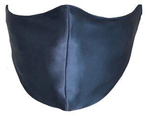Mayfairsilk Midnight Blue Pure Silk Face Covering