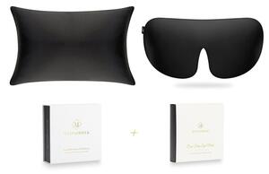 MayfairSilk Charcoal Pure Silk Sleep Gift Set - Standard Pillowcase