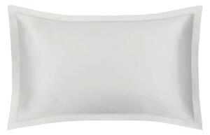 Mayfairsilk Oyster Grey Oxford Pure Silk Pillowcase - Grey Piping - Standard