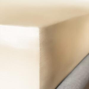 Mayfairsilk Champagne Pure Silk Fitted Sheet - UK Single (35cm Deep)