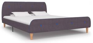 Bed Frame without Mattress Taupe Fabric 150x200 cm King Size