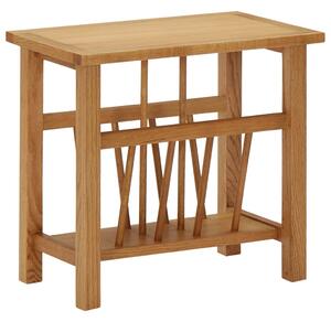 Magazine Table 45x27x42 cm Solid Oak Wood