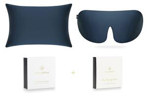 Mayfairsilk Midnight Blue Pure Silk Sleep Gift Set - Standard Pillowcase