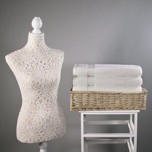 700 GSM Ultimate Bamboo White Bath Towel - Single Piece(70cm x 130cm)