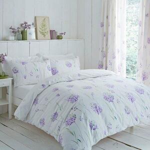 Polycotton Kendall Floral Printed Duvet Cover Set - Lilac