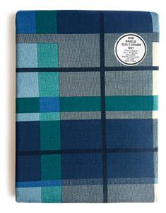 Blue Check Duvet Covet Set - 144 TC Polycotton