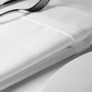 Damask Satin Band Napkins - 100% Cotton