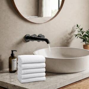 600GSM Luxury Royal Egyptian Double Yarn Face Cloths - White