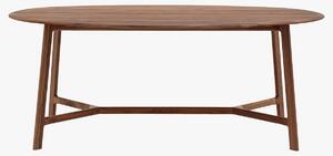 Menorca Walnut Oval Dining Table