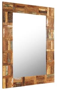 Wall Mirror Solid Reclaimed Wood 60x90 cm