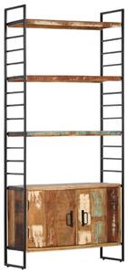 4-Tier Bookcase 80x30x180 cm Solid Reclaimed Wood