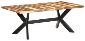 Dining Table 200x100x75 cm Solid Wood with Honey Finish