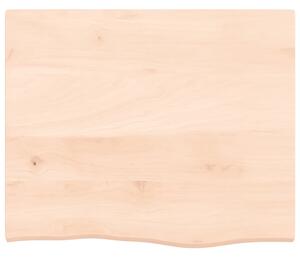 Wall Shelf 60x50x2 cm Untreated Solid Wood Oak