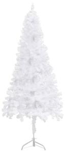 Corner Artificial Christmas Tree LEDs&Ball Set White 180 cm PVC