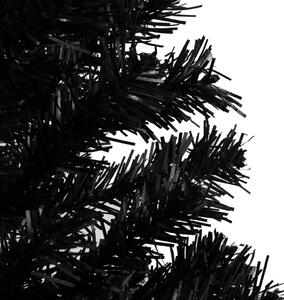 Artificial Pre-lit Christmas Tree with Ball Set Black 240 cm PVC
