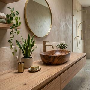Countertop washbasin Rea AMELIA WOOD MATT