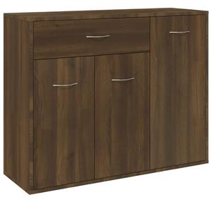 Sideboard Brown Oak 88x30x70 cm Engineered Wood