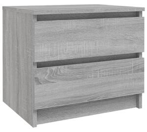 Bed Cabinet Grey Sonoma 50x39x43.5 cm Engineered Wood