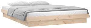 LED Bed Frame 180x200 cm Super King Size Solid Wood