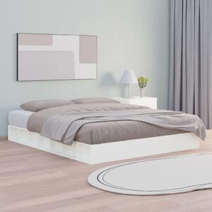 Bed Frame White 160x200 cm Solid Wood