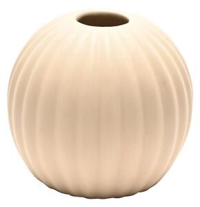 Hestia Ribbed Ceramic Round Vase