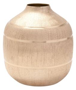 Hestia Aluminium Round Gold Vase