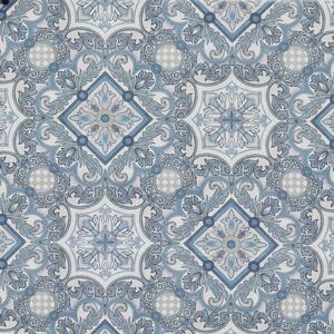 HOUSE Llewelyn-Bowen Festivo Printed Fabric Bluestone