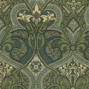 HOUSE Llewelyn-Bowen Gwendoline Printed Damask Fabric Virelle