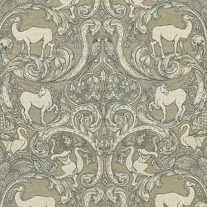 HOUSE Llewelyn-Bowen Menagerie Artois Printed Fabric Fawn