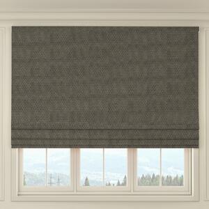 HOUSE Llewelyn-Bowen Oak Leaf Made To Measure Roman Blind Charcoal