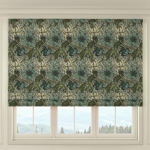 HOUSE Llewelyn-Bowen Morris Major Printed Made To Measure Roman Blind Glacier