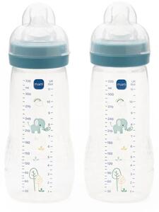 MAM Easy Active Bottle 330ml Pack of 2 - Blue Assorted