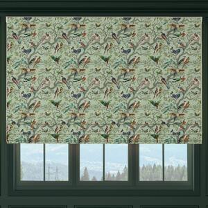 HOUSE Llewelyn-Bowen Birdity Absurdity Printed Made To Measure Roman Blind Emerald
