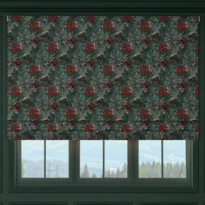 HOUSE Llewelyn-Bowen Hedgerovia Printed Velvet Made To Measure Roman Blind Rosetint