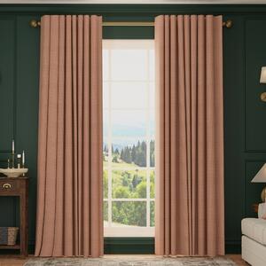 HOUSE Llewelyn-Bowen Oak Leaf Made To Measure Curtains Sienna