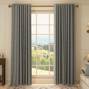 HOUSE Llewelyn-Bowen Oak Leaf Made To Measure Curtains Cornflower