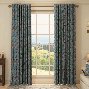 HOUSE Llewelyn-Bowen Cotswold Fantasia Printed Made To Measure Curtains Cornflower Blue