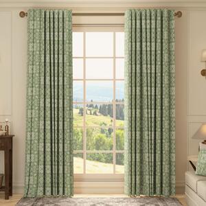 HOUSE Llewelyn-Bowen Festivo Printed Made To Measure Curtains Pistache