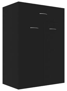 Shoe Cabinet Black 60x35x84 cm Engineered Wood