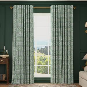 HOUSE Llewelyn-Bowen Festivo Printed Made To Measure Curtains Verdrelle
