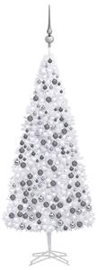 Artificial Pre-lit Christmas Tree with Ball Set 500 cm White