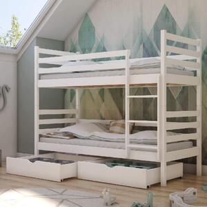 Newry Wooden Bunk Bed Without Mattress In Matt White