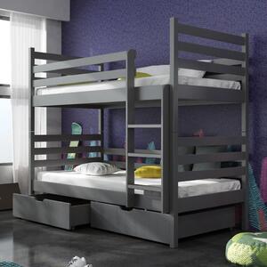 Newry Wooden Bunk Bed Without Mattress In Graphite