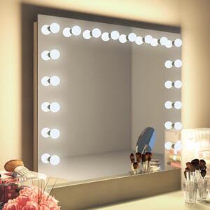 Diamond X Wallmount Hollywood Makeup Mirror with Dimmable LED a93