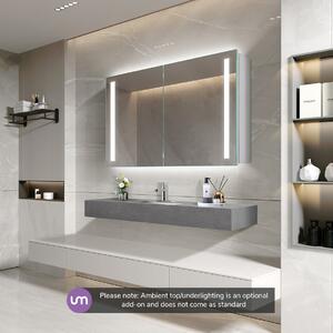 Julius LED Bathroom Cabinet with Demister Pad, Sensor & Shaver c201