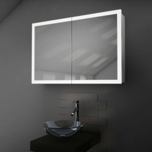 Alba Edge Bathroom Cabinet With Demister, Sensor & Shaver C101