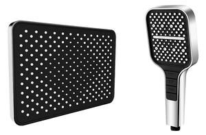 Showery® Luxury High Pressure Overhead Rain and Handheld Shower Set, Set of 2