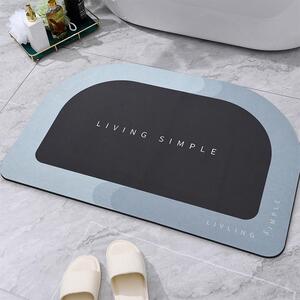 Showery® Super Bath Mat, Semi Oval - Living Simple