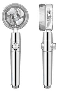 Showery® Turbo Shower Head: High Performance Technology, Chrome / With STOP Button / None